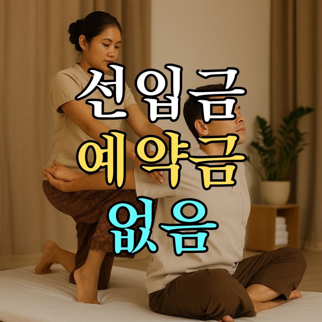 선입금예약금없음